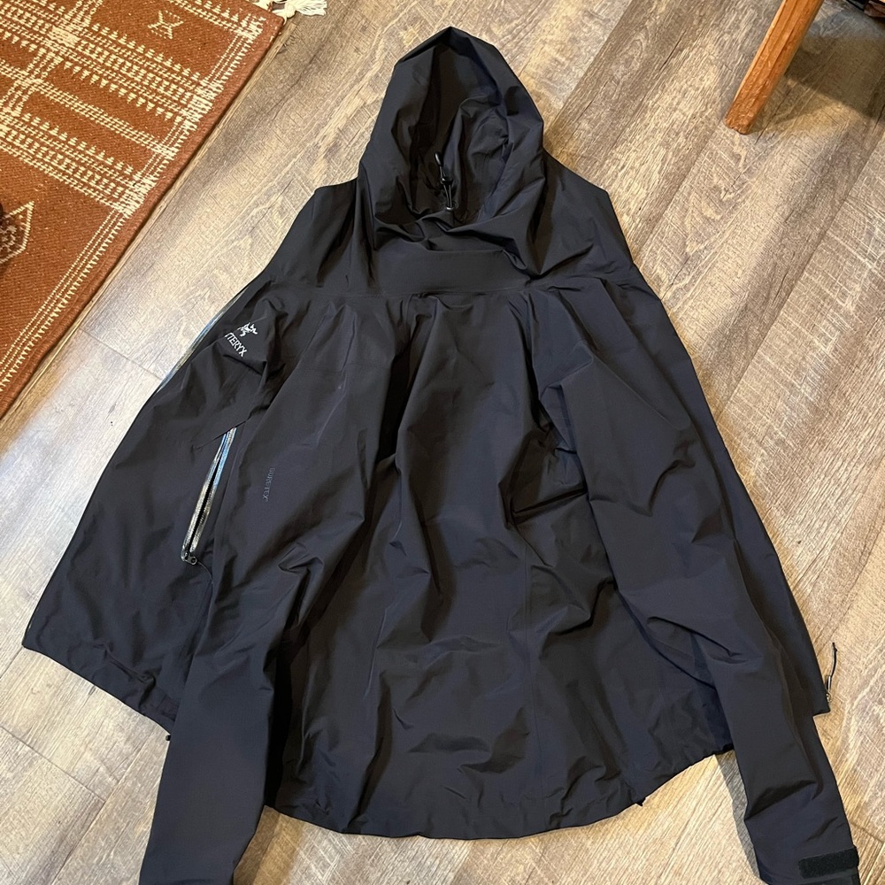Black Arcteryx Rain Jacket